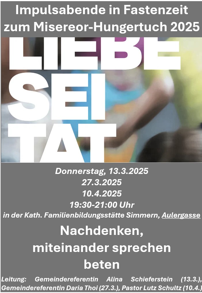 Flyer Liebe sei Tat